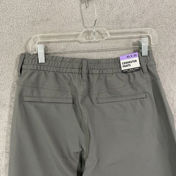 NEW Marc New York Mens 30 Commuter Pants  Andrew Marc Gray Slim-Fit - Picture 12 of 13